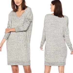 DAILY RITUAL-Blue Terry Cotton Sweatshirt Dress